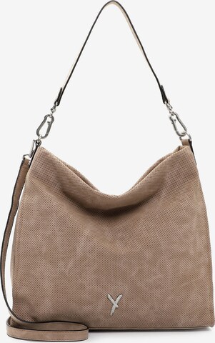 Borsa a tracolla di Suri Frey in beige: frontale