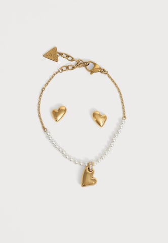 Set di gioielli 'GOLDEN LOVE' di GUESS in oro: frontale