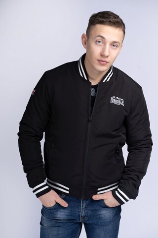 LONSDALE Between-season jacket 'TRUSTHORPE' in Black: front
