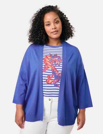 SAMOON Strickjacke in Blau: Vorderseite