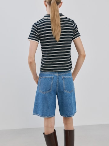 MANGO Tričko 'LIRIA' – modrá