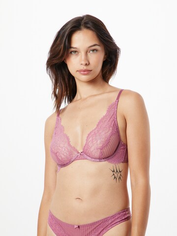 Hunkemöller Triangel BH 'Bliss' in Lila: voorkant