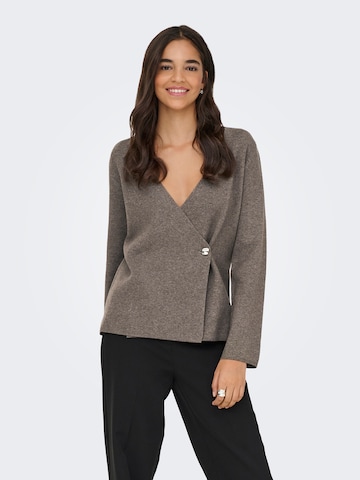 JDY Вязаная кофта 'JDYPRIME' в Коричневый: спереди