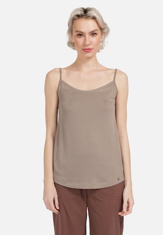 HELMIDGE Top in Beige: voorkant