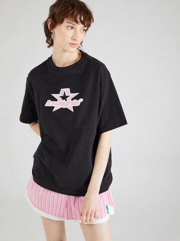 Low Lights Studios Shirt 'SUPERSTAR' in Black: front