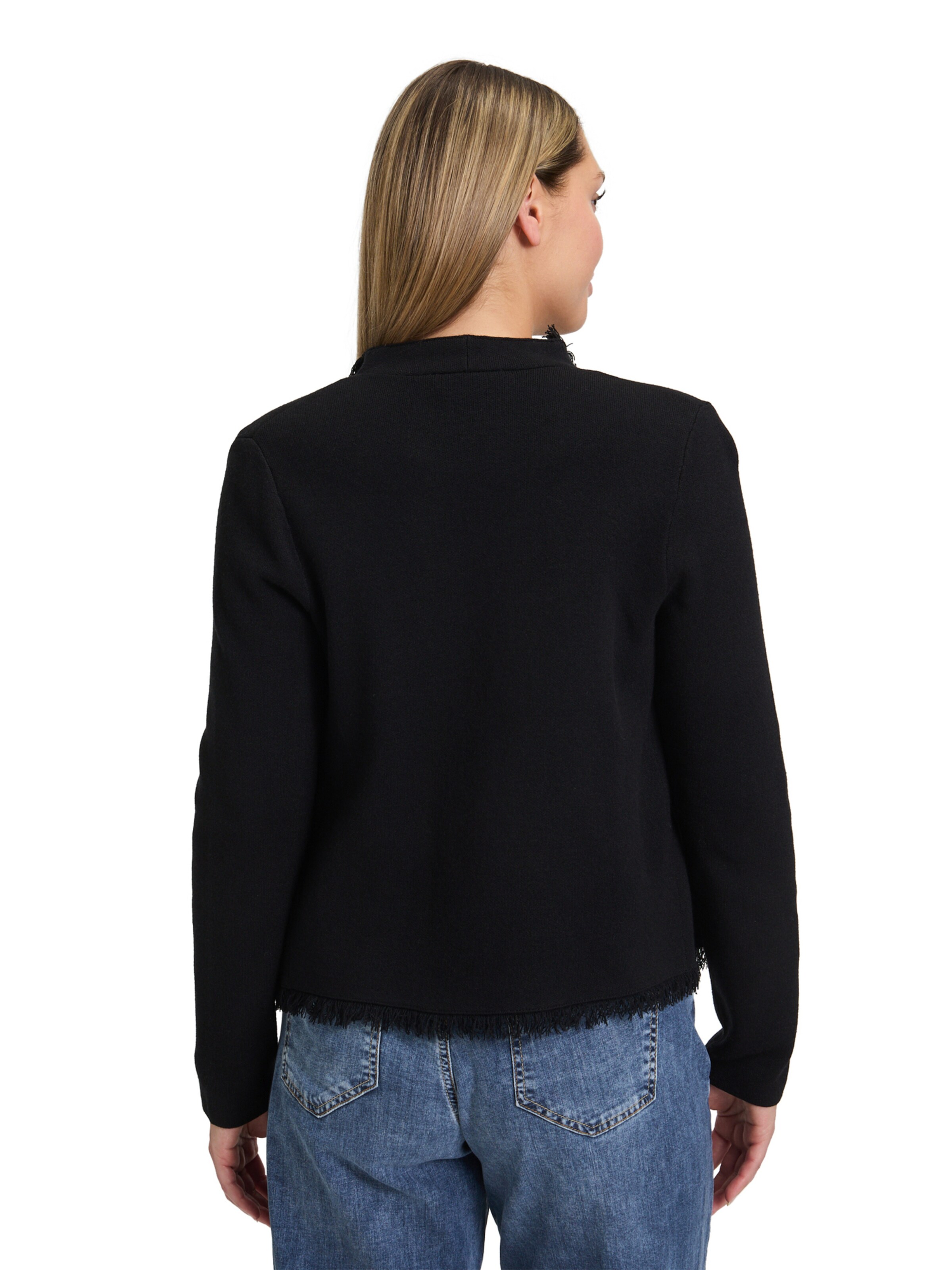 Cartoon Strickjacke in Schwarz