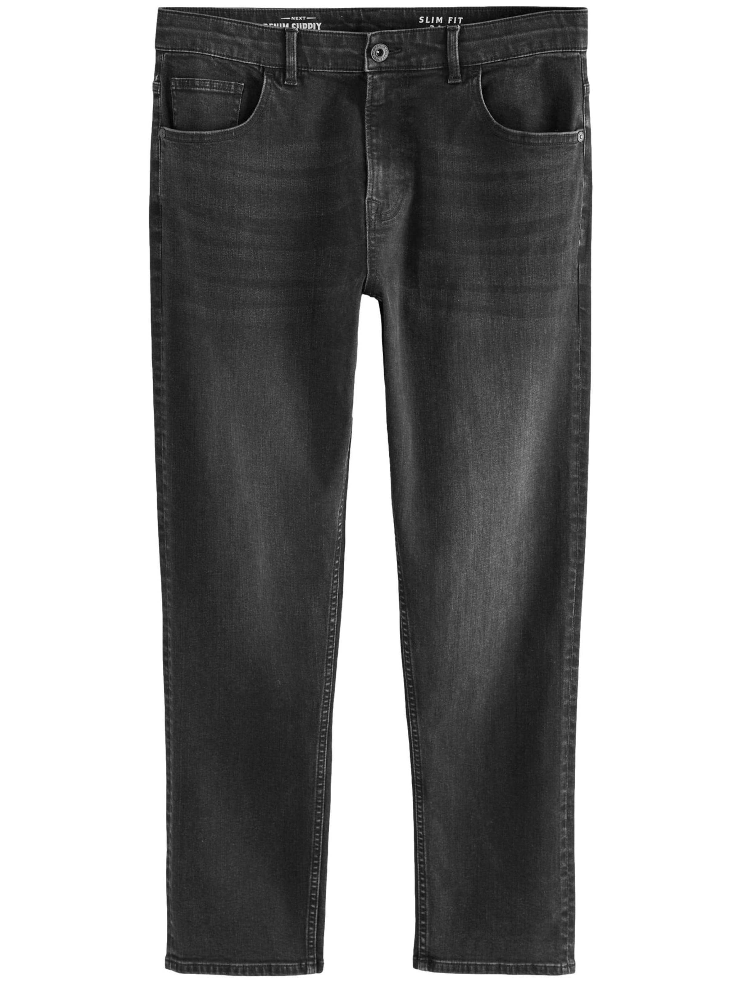 Next Regular Jeans in Zwart: voorkant
