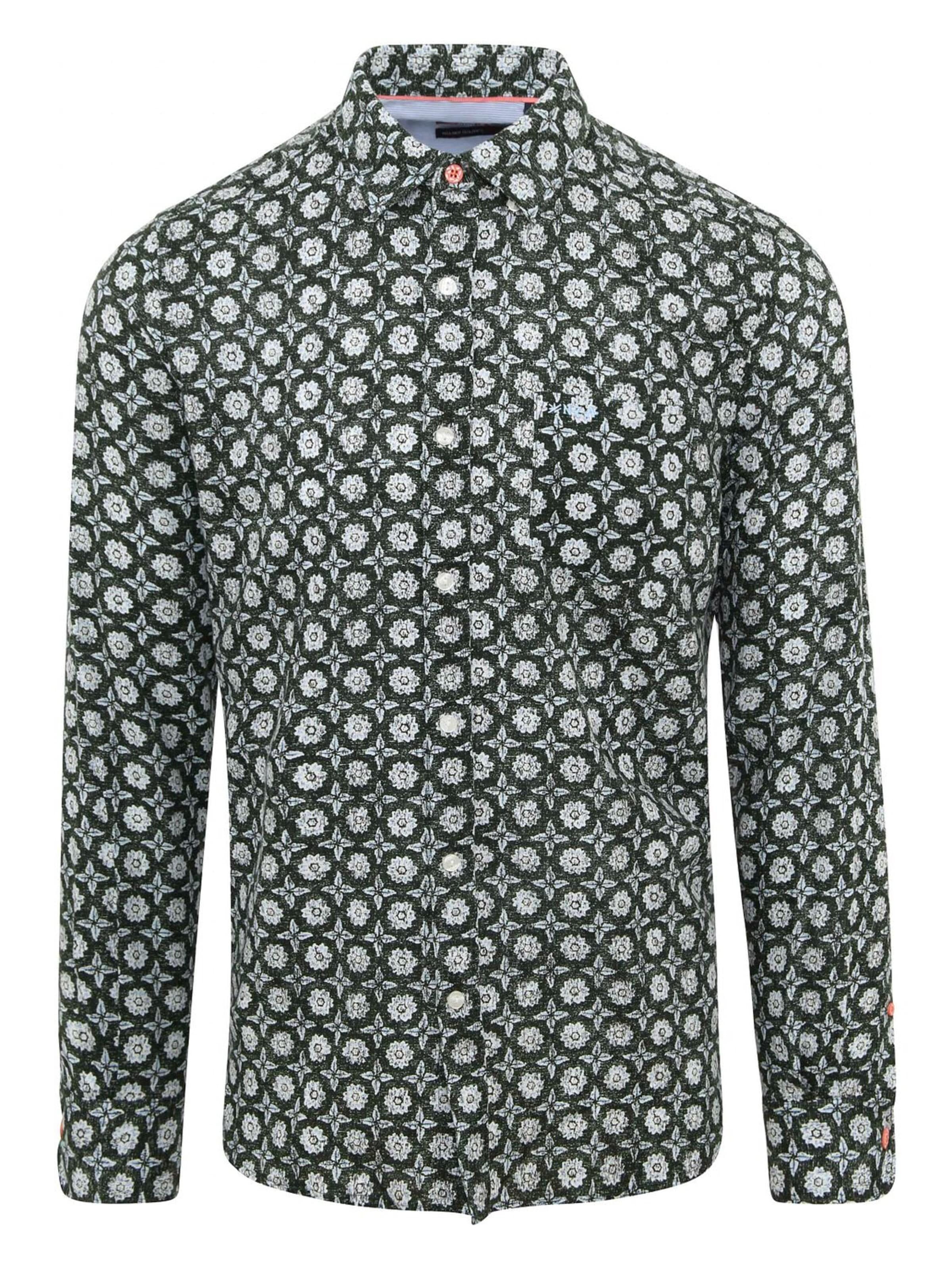 NZA New Zealand Auckland Regular fit Overhemd 'Huntly' in Groen: voorkant