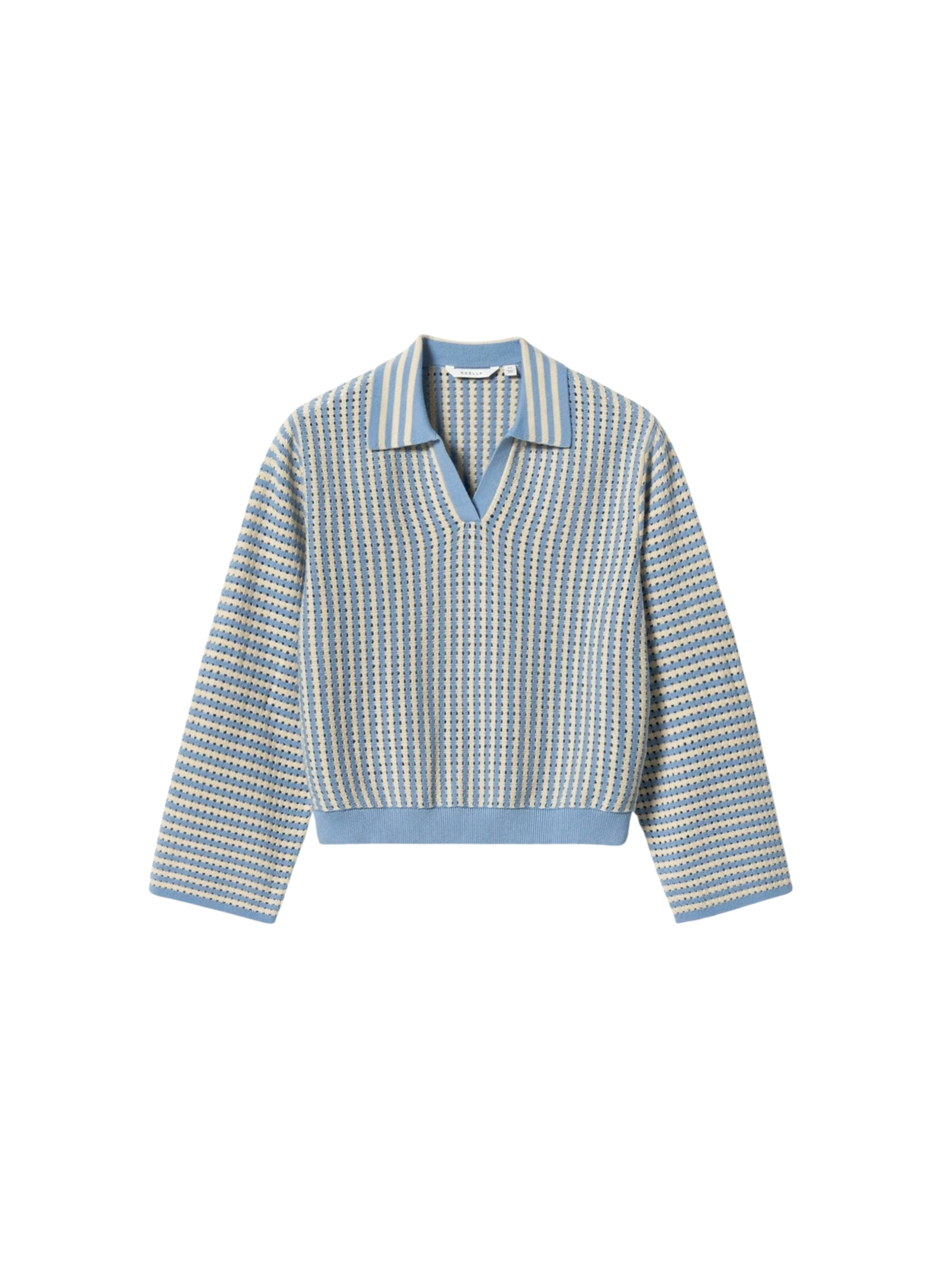 Noella Sweater ' N-Makinna Knit ' in Blue: front