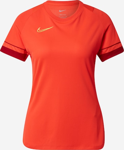 NIKE Функционална тениска 'Academy' в жълто / червено / оранжево-червено, Преглед на продукта