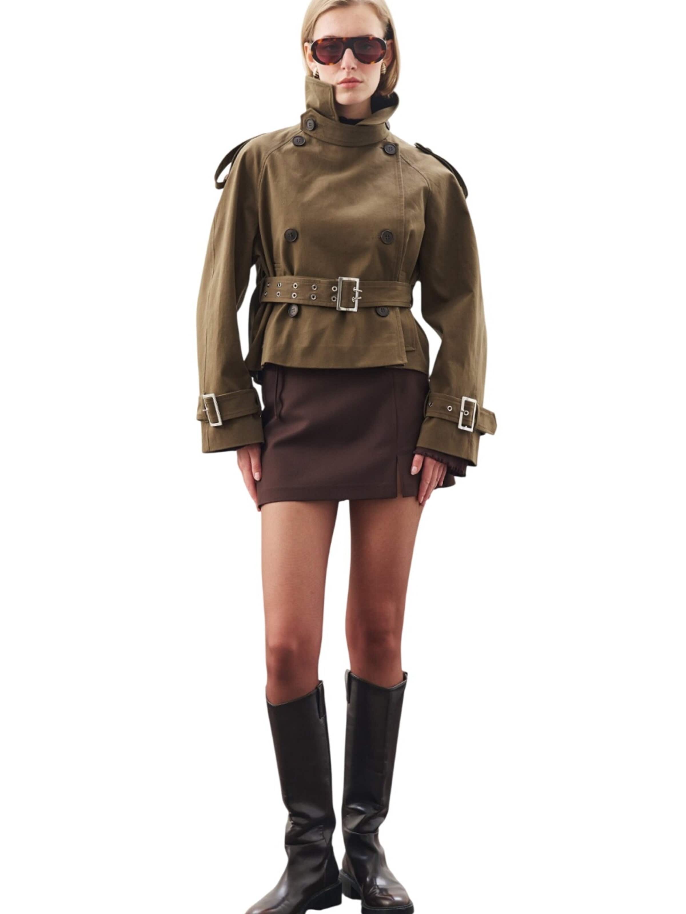 MANUKA Winter Jacket in Green: front