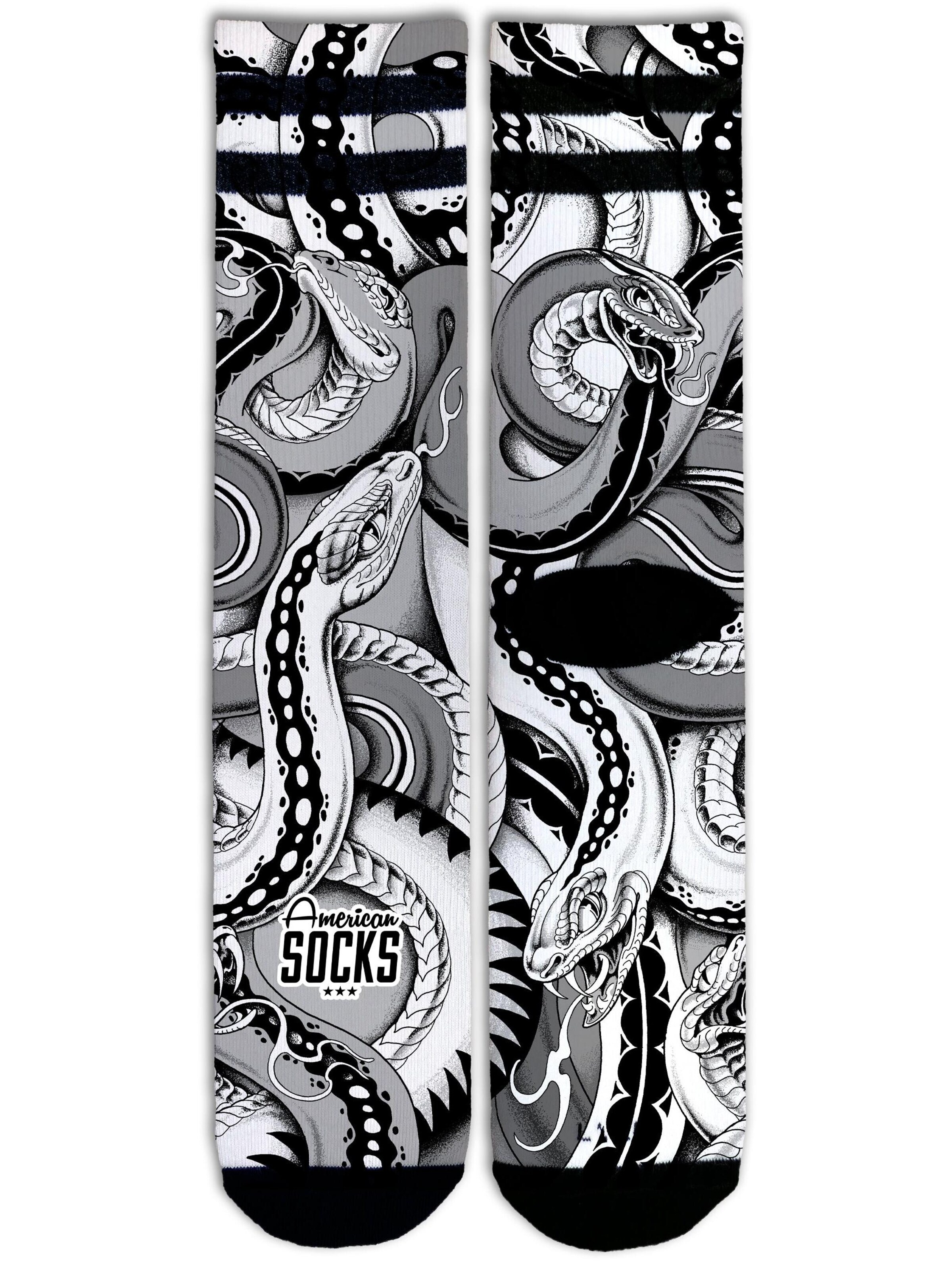 American Socks Socks 'Python - Mid High' in Grey
