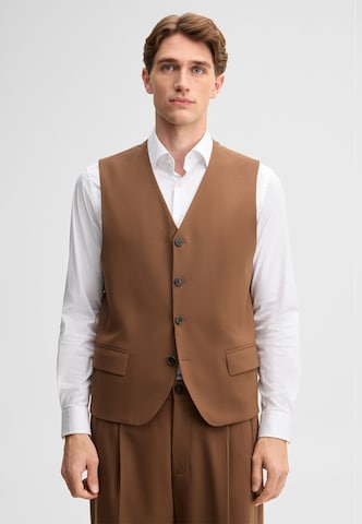 STRELLSON Suit vest in Brown: front