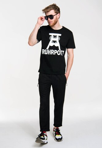 LOGOSHIRT Shirt 'Ruhrpott' in Black
