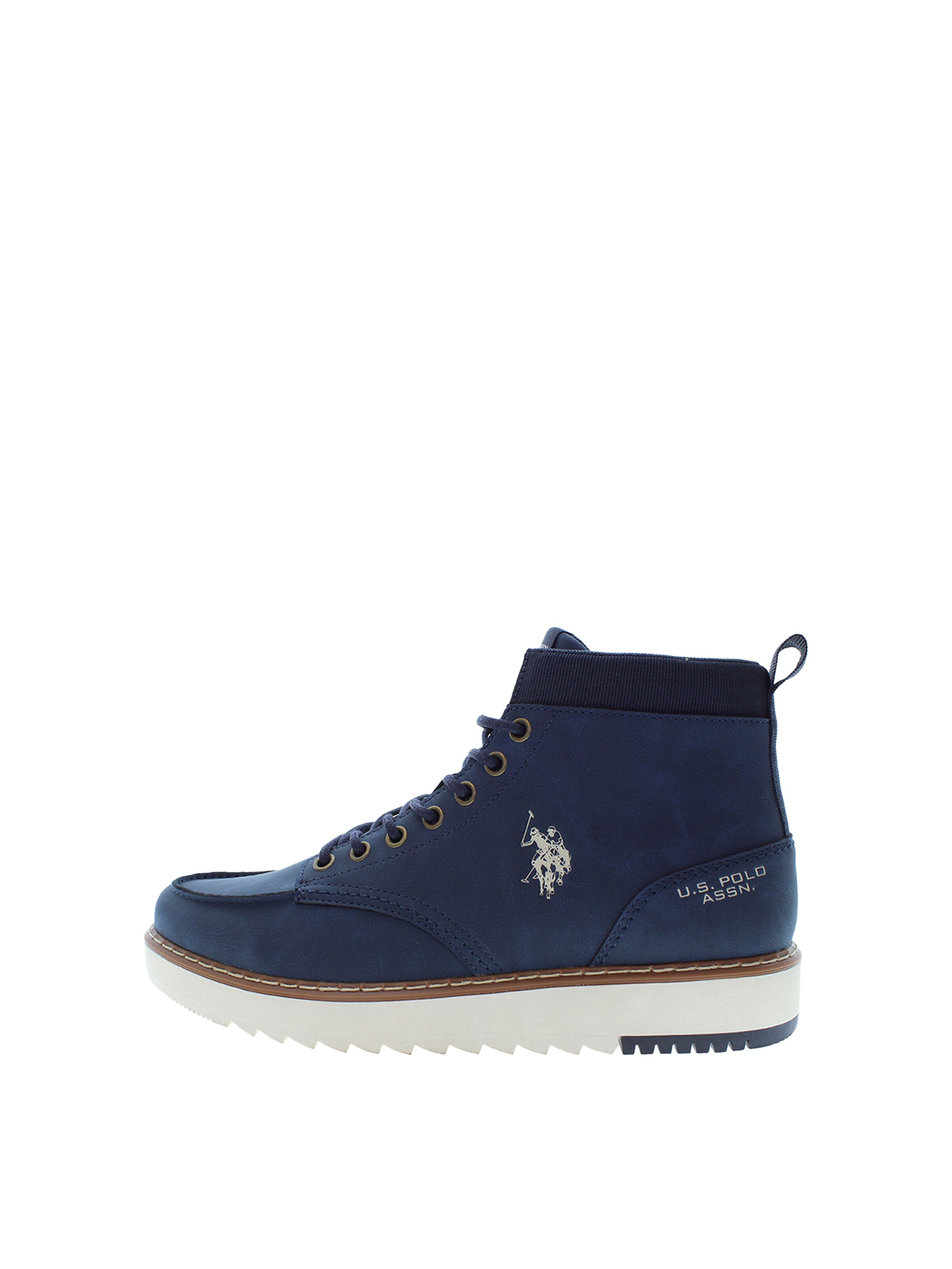 U.S. POLO ASSN. Veterboots 'London001' in Blauw: voorkant