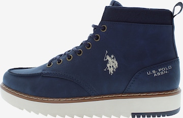 U.S. POLO ASSN. Schnürboots 'London001' in Blau: Vorderseite