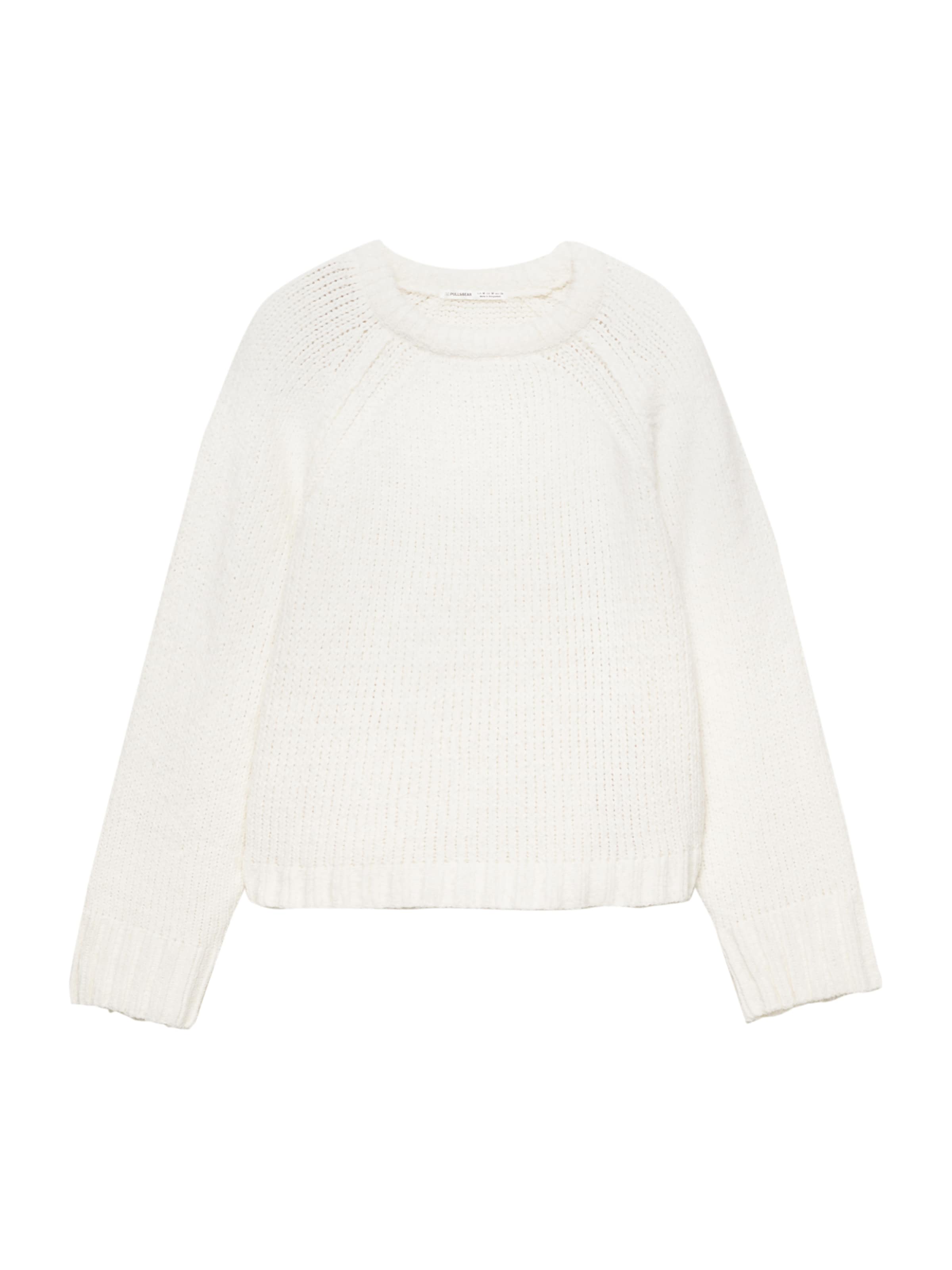 Pull&Bear Пуловер в бежово: отпред