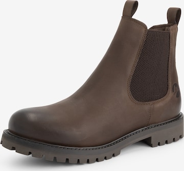 Travelin Chelsea Boots 'Talvik' i brun: forside