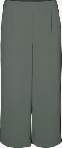 VERO MODA - Pantalón plisado en verde: frente