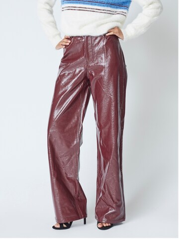 co'couture Loose fit Pants 'Posy' in Red: front