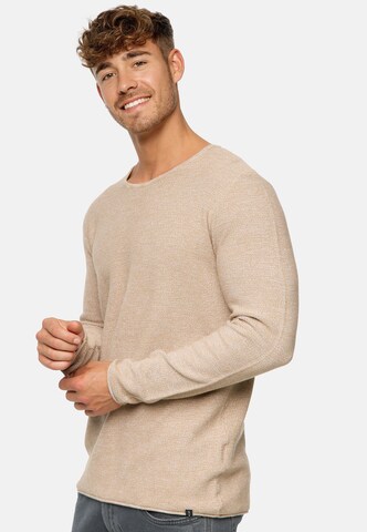 INDICODE JEANS Sweater 'Loakim' in Beige