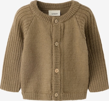 Lil'Atelier Strickjacke in Braun: Vorderseite