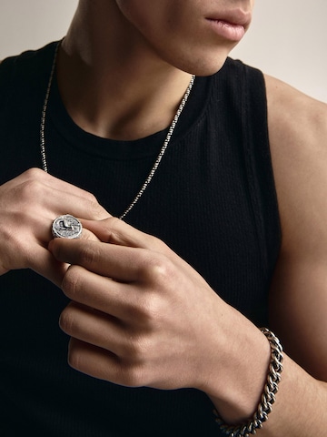REYTEL Armband 'SKALL'‌‌‌‌‌ in Silber