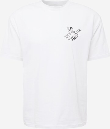 T-Shirt 'Navigation' MAKIA en blanc : devant