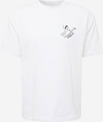 T-Shirt 'Navigation' MAKIA en blanc : devant