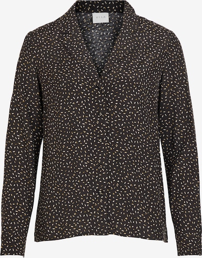 VILA Blus 'Coras' i beige / svart, Produktvy