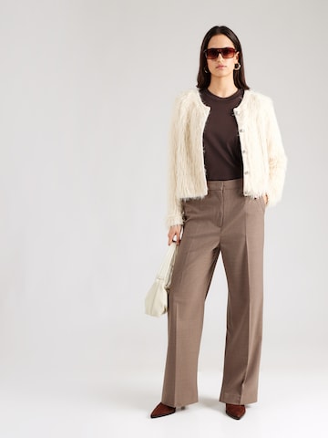 OUI Pletena jopa | bela barva