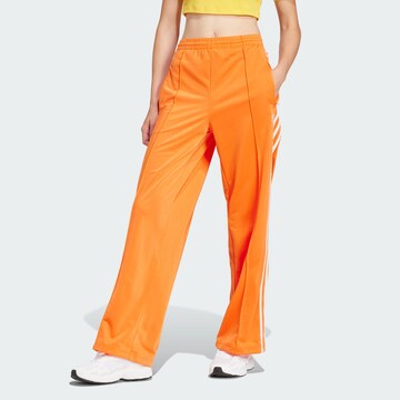 ADIDAS ORIGINALS Wide leg Pants 'Firebird' in Orange: front