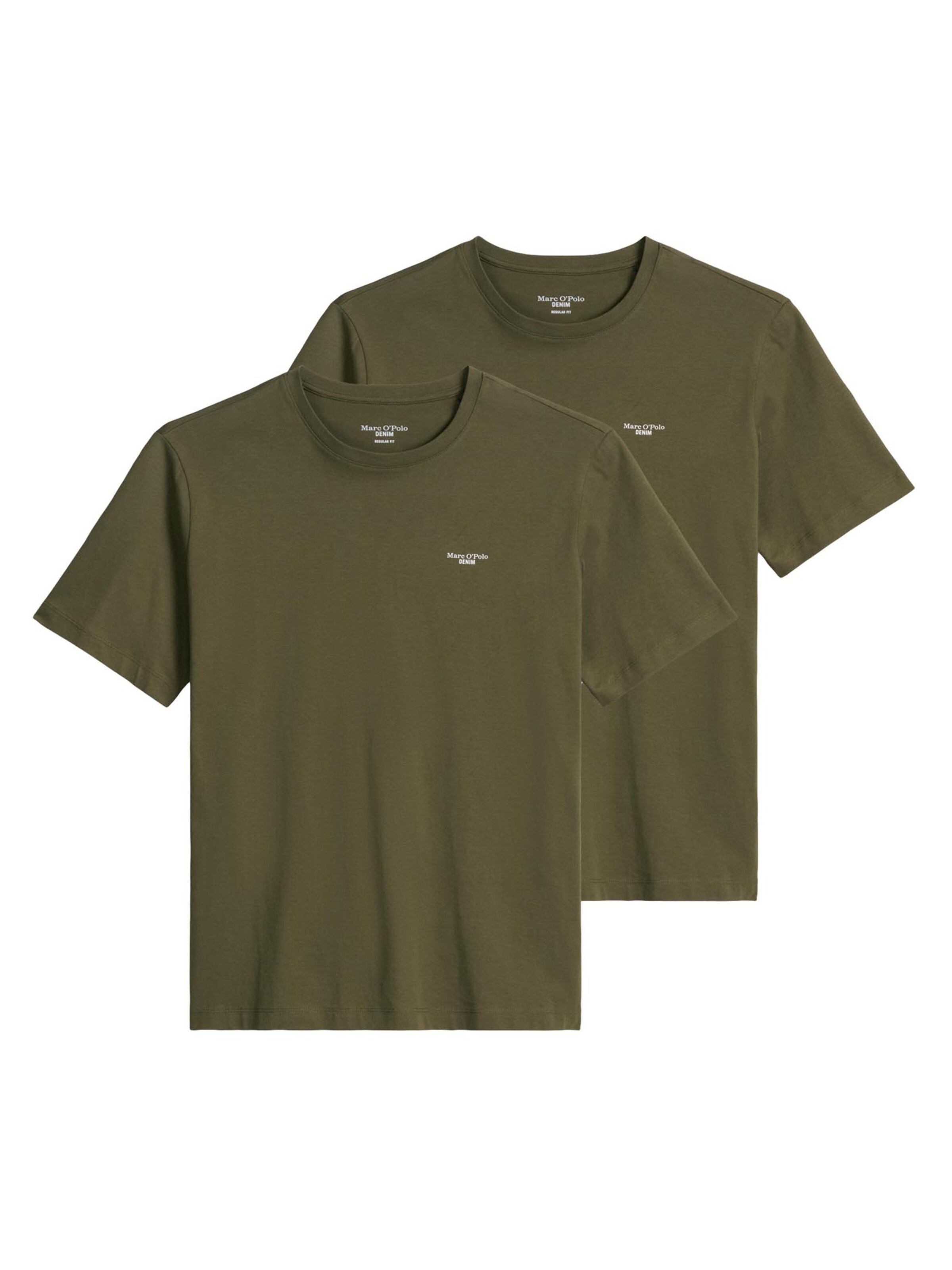 Marc O'Polo DENIM Shirt 'Basic' in Green: front