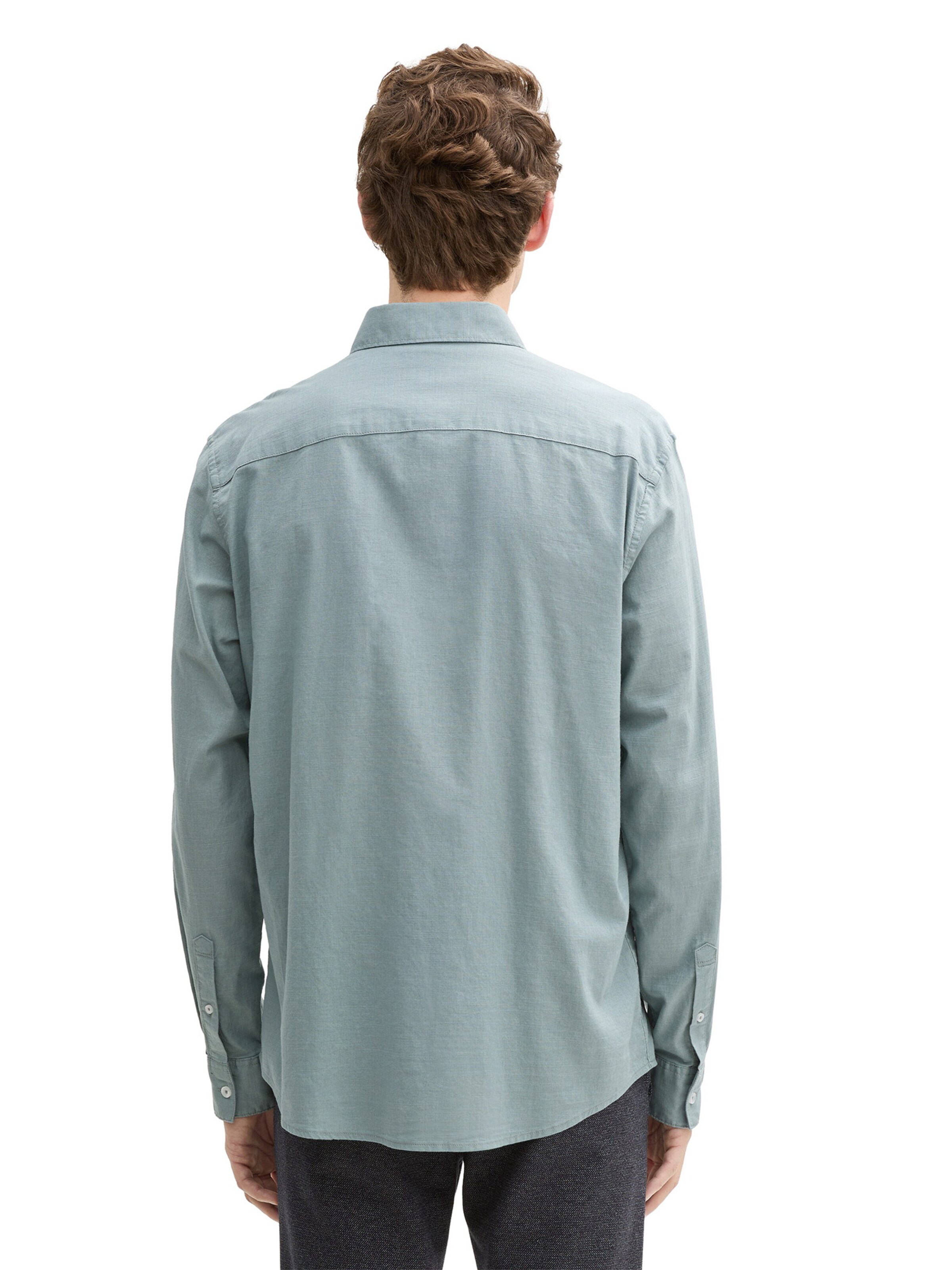 TOM TAILOR Regular Fit Hemd in Grün