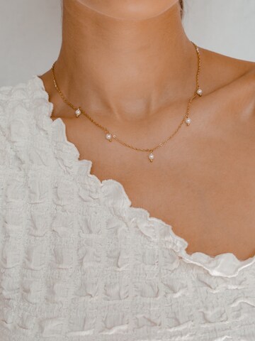 Hey Happiness Kette 'Cinque Pearl' in Gold