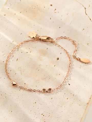 Bracelet 'Infinity Heart' Hey Happiness en or