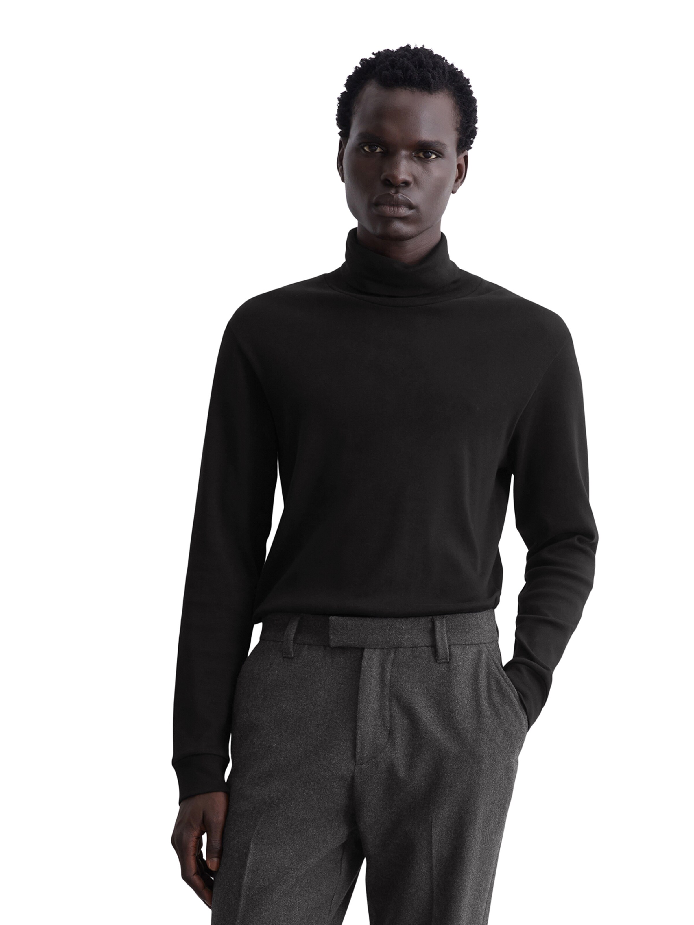 Marc O'Polo - Camiseta en negro: frente