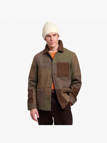SEBAGO Between-Season Jacket 'DORR PATCHWORK BROWN MULTICOLOR CHECK' in Brown