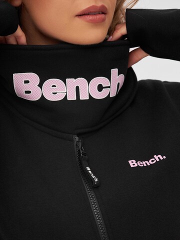 BENCH Athletic Zip-Up Hoodie 'Haylo' in Black