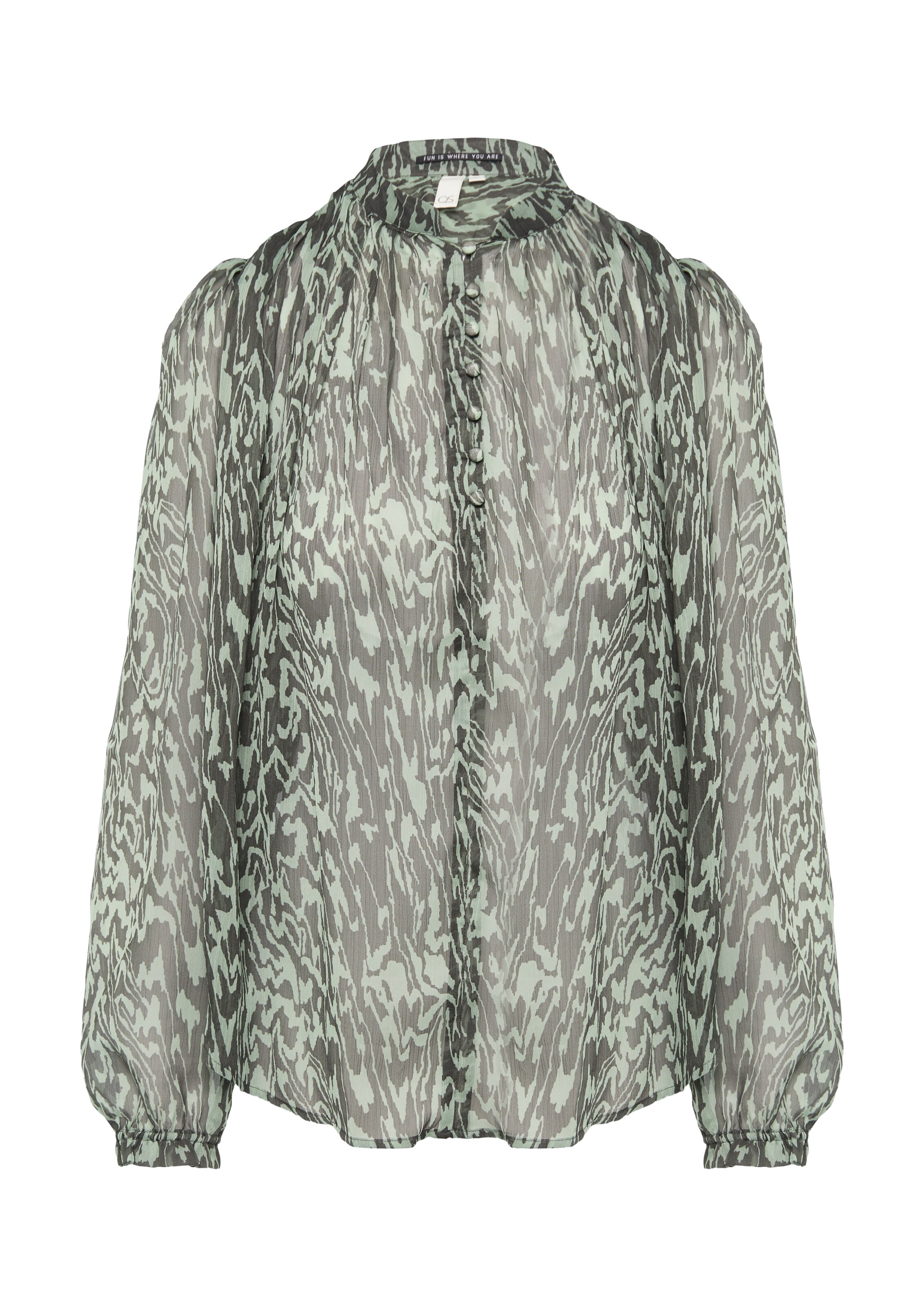 QS Bluse in Grün: Vorderseite