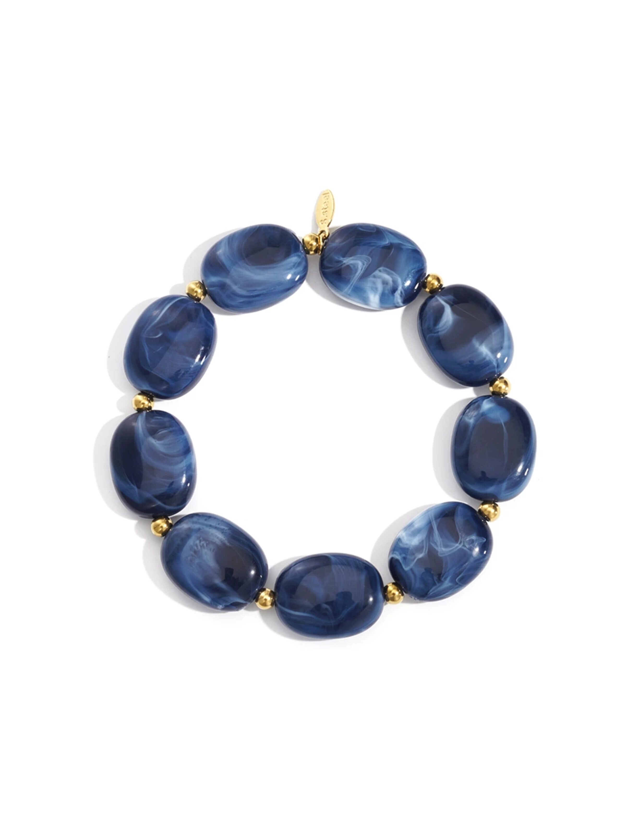 Bracelet 'Marea' ETNÉE en bleu : devant