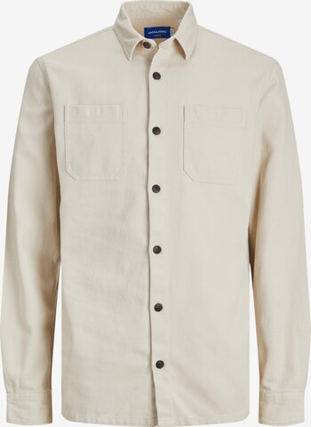 JACK & JONES Regular fit Button Up Shirt 'GORDON' in Grey: front