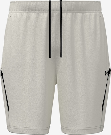 UNDER ARMOUR Sports trousers 'Unstoppable Flc' in White: front