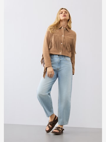 Bolongaro Trevor - Chaqueta de entretiempo 'Nora Fringe' en marrón