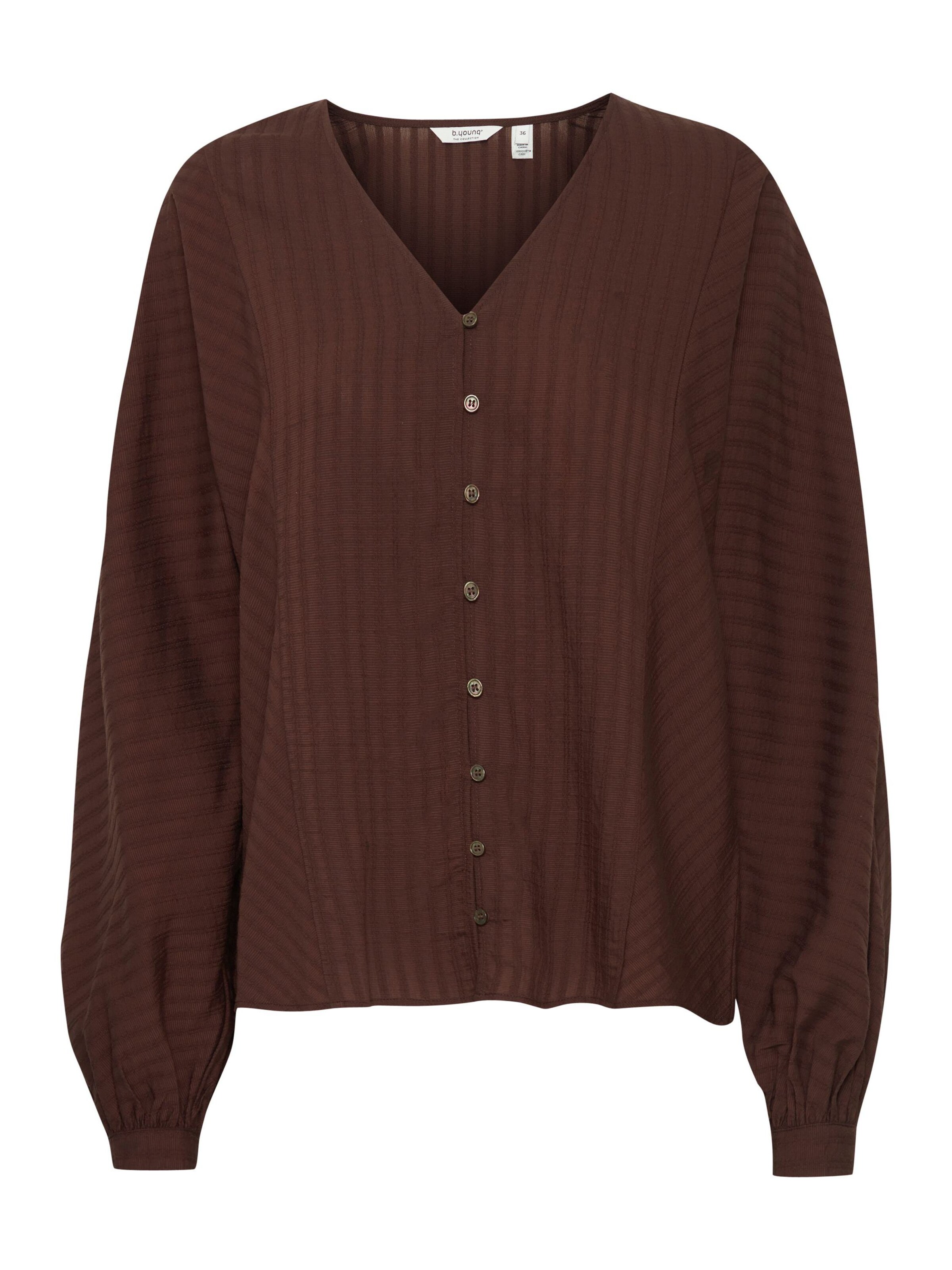 b.young Bluse in Braun: Vorderseite