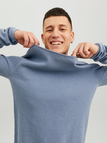 JACK & JONES Klasický střih Svetr 'Hill' – modrá