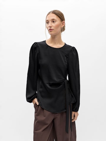 OBJECT Blouse 'OBJChilli' in Zwart: voorkant