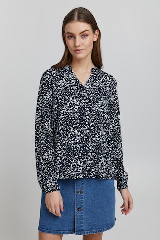 Oxmo Blouse 'Elvy' in Blauw: voorkant