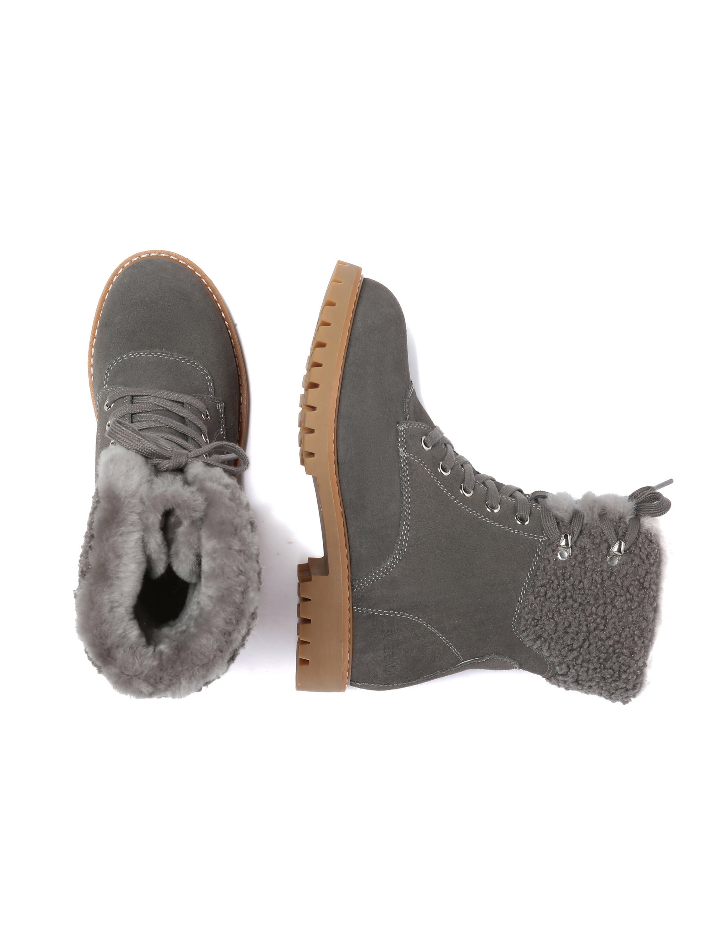 Everau Fűzős rövid szárú csizmák 'Sittella' - szürke