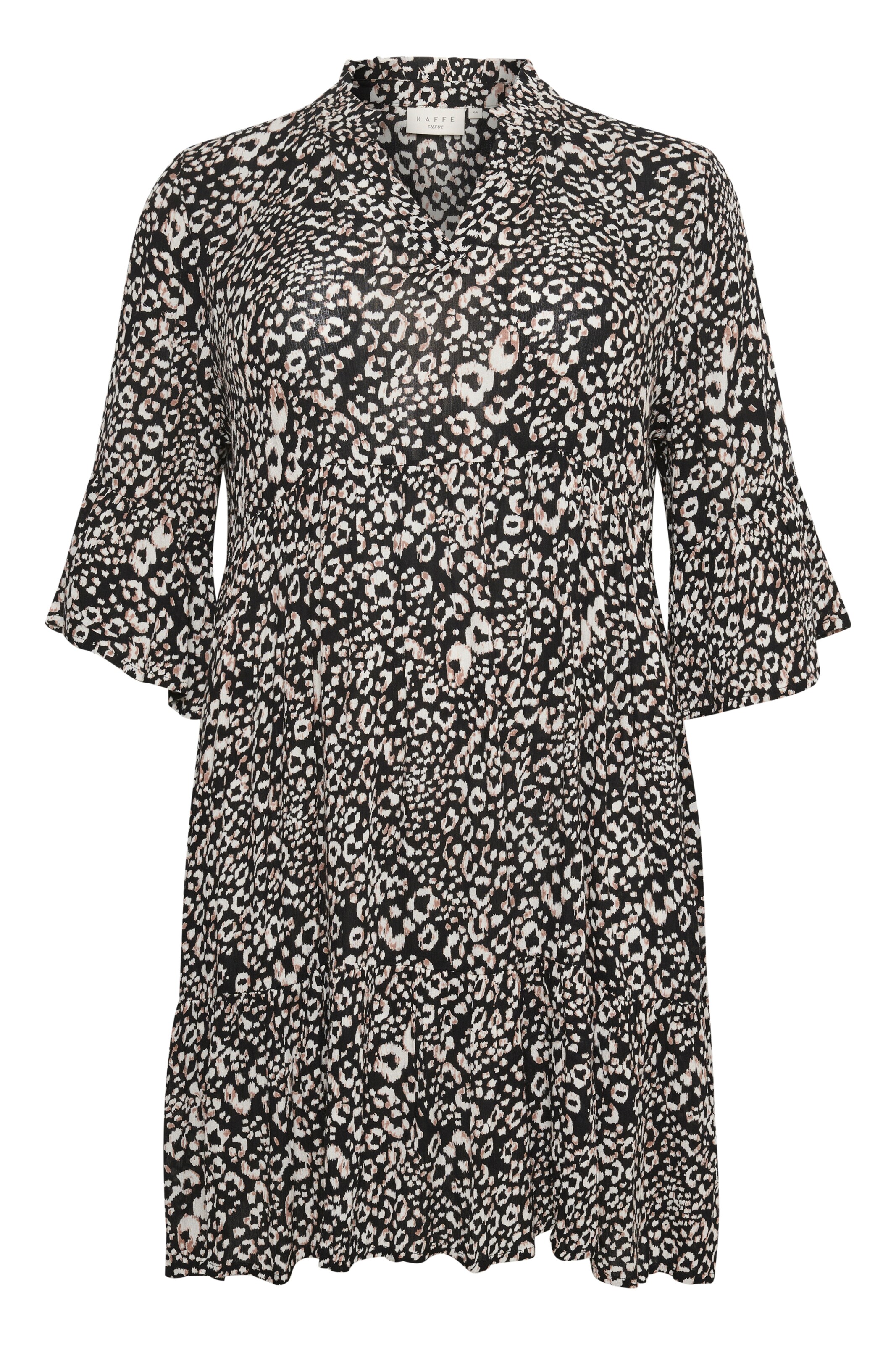 KAFFE CURVE Φόρεμα 'Marca' σε μαύρο: μπροστά